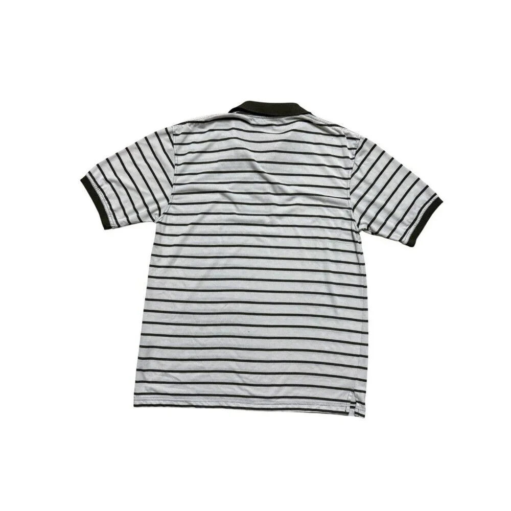 Polo Ralph Lauren 2XL OliveGreen White Striped Polo Shirt